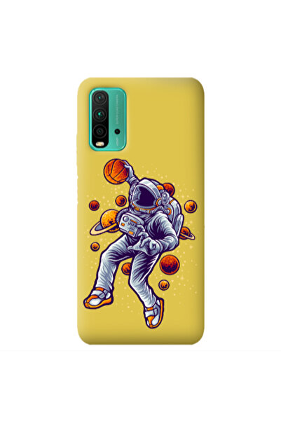 Other Xiaomi Poco M3 Space Basketball Yellow Colored Silicone TPU Θήκη