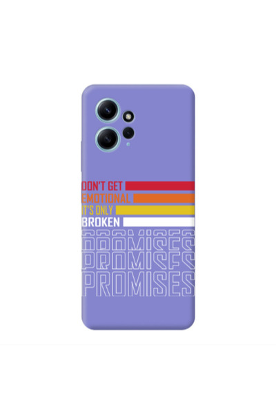 Other Xiaomi Redmi Note 12 4G Dont Get Emotional Purple Colored Silicone TPU ...