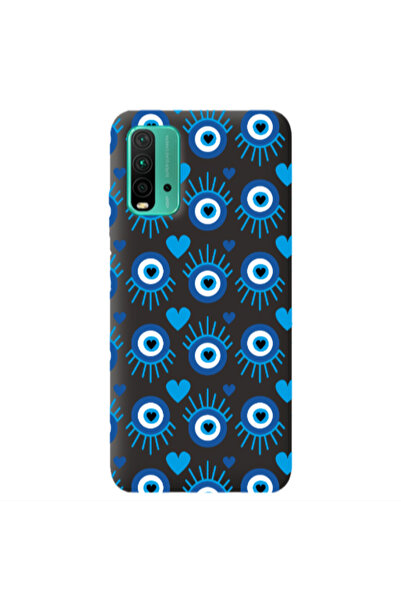 Other Xiaomi Poco M3 Heart Eye Black Colored Silicone TPU Θήκη
