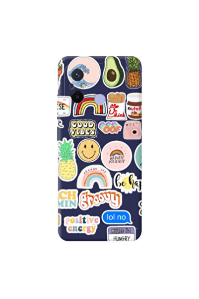 Other Xiaomi Redmi 12C Good vibes Dark blue Colored Silicone TPU Θήκη