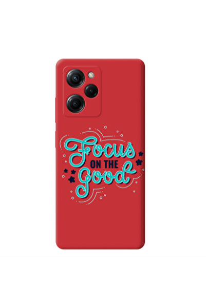 Other Xiaomi Poco X5 Pro Focus On The Good Red Colored Silicone TPU Θήκη