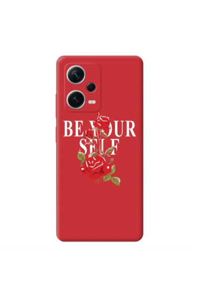 Other Xiaomi Poco X5 Be Your Self Red Colored Silicone TPU Θήκη