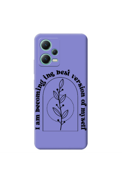 Other Xiaomi Redmi Note 12 Pro 5G I am Becoming Purple Colored Silicone TPU Θήκη