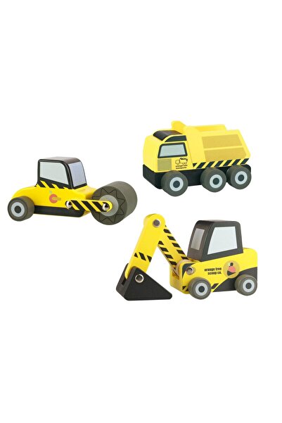 Orange Tree Toys Σετ 3 Οχημάτων Κατασκευών (FSC) ® )