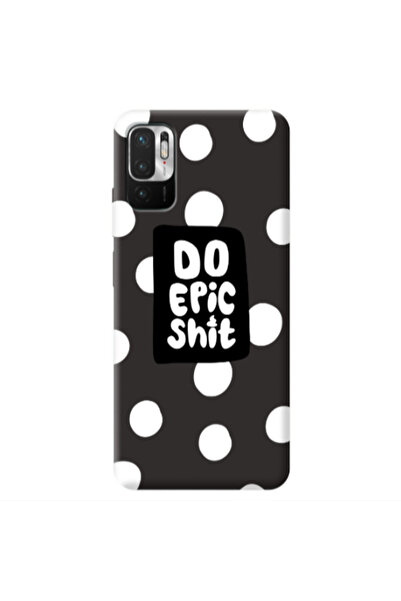 Other Xiaomi Redmi Note 10 Pro 5G Do Epic Shit Black Colored Silicone TPU Θήκη