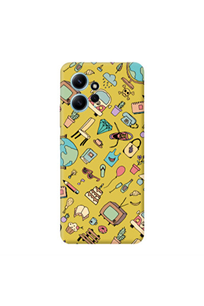 Other Xiaomi Redmi Note 12 4G Best buds Yellow Colored Silicone TPU Θήκη