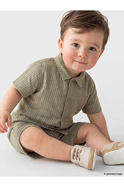 LC Waikiki Striped Baby Boy Shorts Set