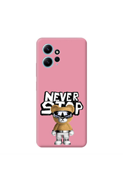 Other Xiaomi Redmi Note 12 4G Never stop Pink Colored Silicone TPU Θήκη