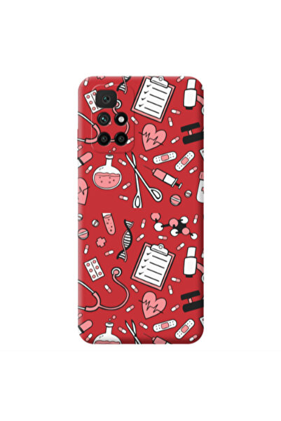Other Xiaomi Redmi 10 2022 Laboratory Red Colored Silicone TPU Θήκη