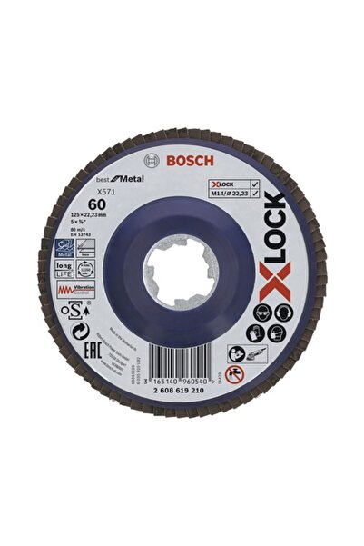 OEM Disc lamelar pentru șlefuit Bosch Zubehör Ø125mm, granulație 60, pentru m...