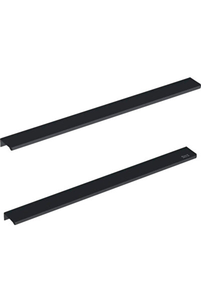 OEM Mânere pentru mobilier baie Roca Elegance 60 cm, metal, negru, set 2 bucăți