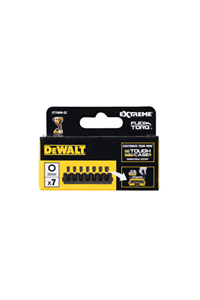 OEM Σετ μύτες κρουστικού καρυδόκλειδου DeWALT DT70806-QZ Εξάγωνες 25mm, 7 τεμ...