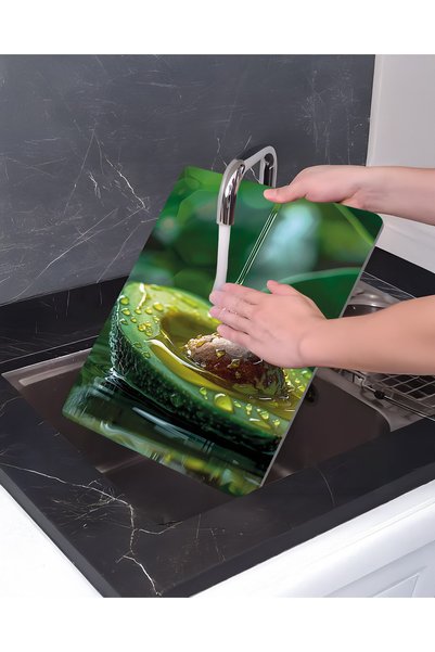 Parıltı Yayınları Glass Cutting Board and Presentation Stand 25X35