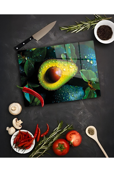 Parıltı Yayınları لوح تقطيع زجاجي وحامل عرض 25×35