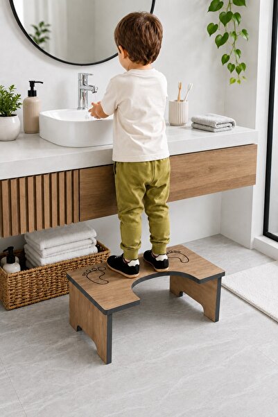 alpaevmobilya Modern Çocuk Basamağı ve Yükseltici Tabure - Tuvalet ve Lavabo ...