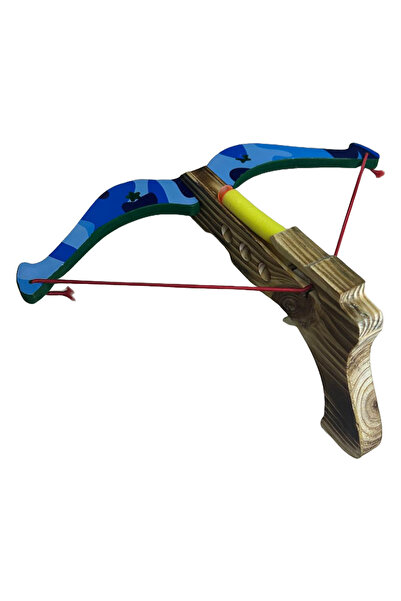 LimArt Set arbaleta de jucarie din lemn pentru copii, lungime 25 cm, include ...