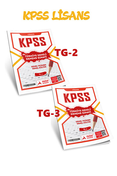 Paraf Akademi Türkiye Geneli KPSS Lisans Deneme Sınavı Seti (2. ve 3. Sayı)
