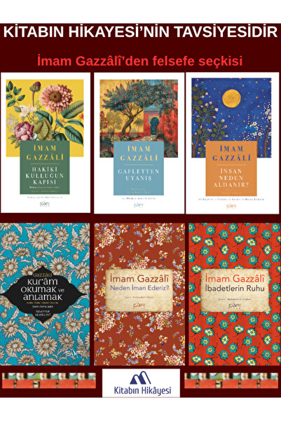 Sufi Kitap İmam Gazzalli- Hakiki Kulluğun Kapısı, İnsan Neden Aldanır, Gaflet...