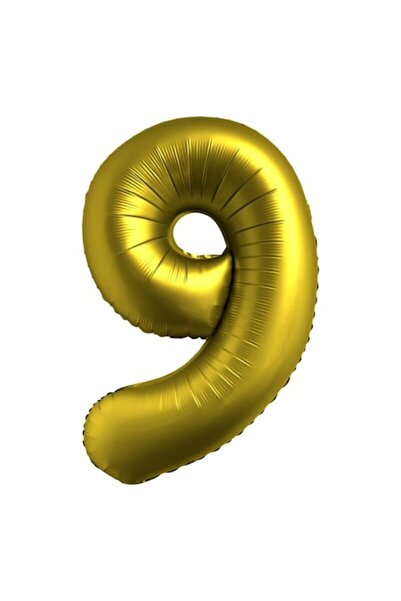 OEM Balon din folie număr, 102cm, Auriu Satinat