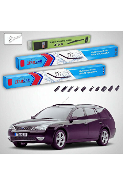 TEAMCAR Wipers Ford Mondeo Mk3 Estate 2000-2007 | Front and Rear Set Flat Pre...