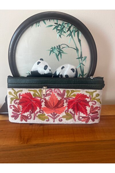 ARDSU Embroidered Velvet Portfolio Bag & Wallet