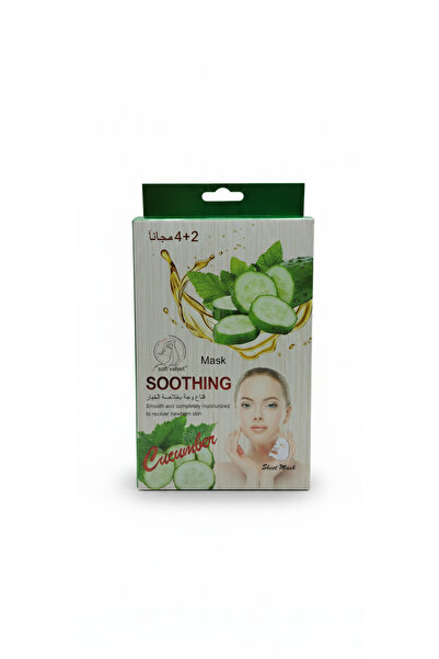 Soft Velvet Softvelvet Cucumber Soothing & Moisturizing Sheet Facial Mask - 6...