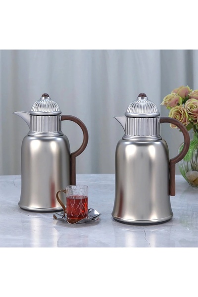 Al Hadaya Mall Tramisu Stainless Steel Luxury Design Set - Matt Nickel & Dark...