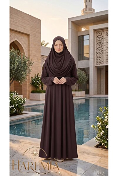 Altınoluk Haremia Ready-To-Wear Standard Comfortable Prayer Dress with Scarf ...