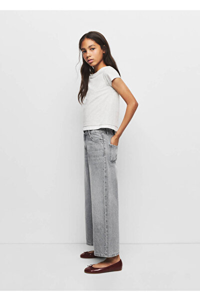 MANGO Kids Zımba detaylı culotte jean