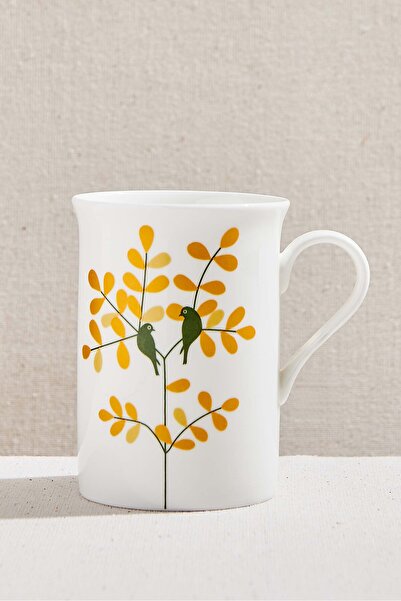 Paşabahçe Muhabbet Porcelain Mug Gold, Stylish Design