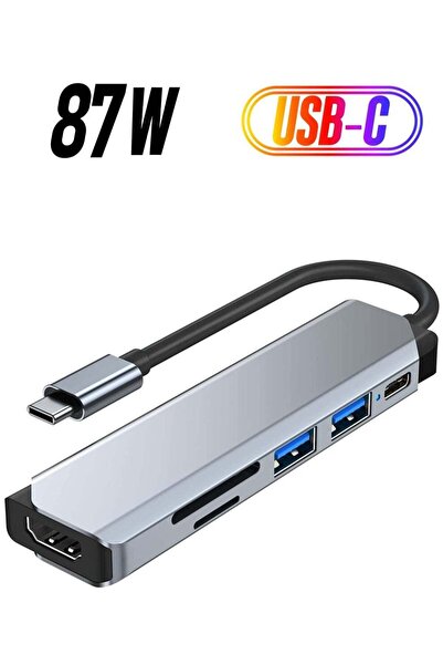 Generic USB C Hub Multiport Adapter 6 in 1 Type C Hub with 4K HDMI USB 3.0 Da...