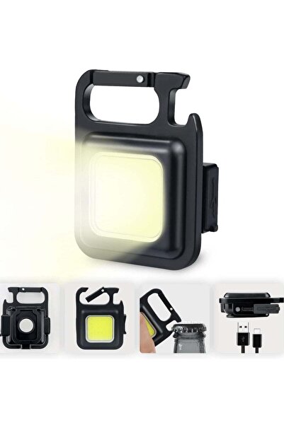 ELTRAZONE Small LED Flashlight 800 Lumens COB Rechargeable Keychain Mini Flas...