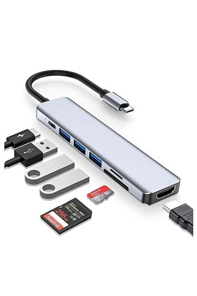 ELTRAZONE 7 in 1 USB C Multiport Adapter for Macbook Pro/Air & Type C Enable ...