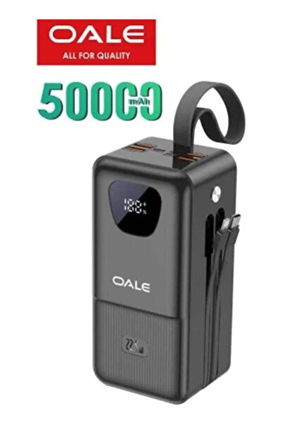 OALE 50000mAh High Capacity Power Bank with 22.5W Fast Charging, 4 Cables, LC...