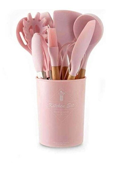 ELTRAZONE 12-Piece Silicone Cooking Utensil Set with Wooden Handles, Heat-Res...