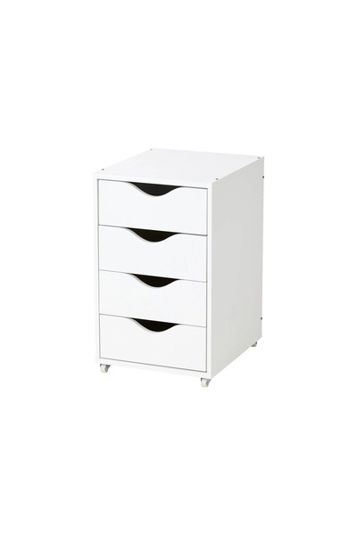 IKEA FRIIDROTT keson, beyaz 35x56 cm 4 çekmece akdenizshop