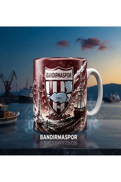 KADOREX DESIGN Bandırmaspor Burgundy White Quality Mug – Special Design for T...