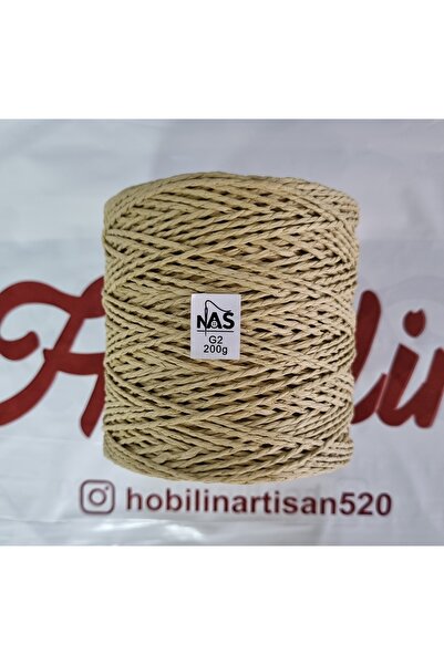 Nas Sarılmış Kağıt İp (Yumuşatılmış Kağıt İp) 175GR-200 GR - G2 Koyu KREM