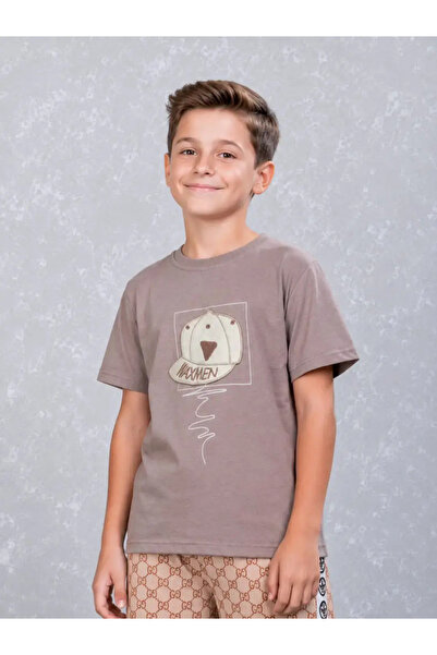 diğer1234 Παιδικό T-shirt JOYSTORE Μπεζ Σκούρο για αγόρια από 8 έως 14 ετών —...