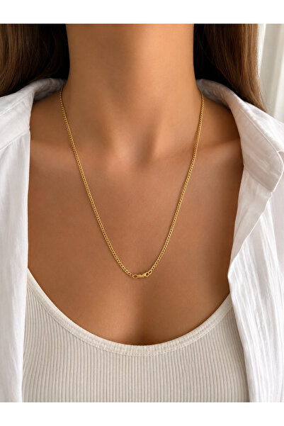 whiteandpurpledesign 14K Uzun Zincir Kolye