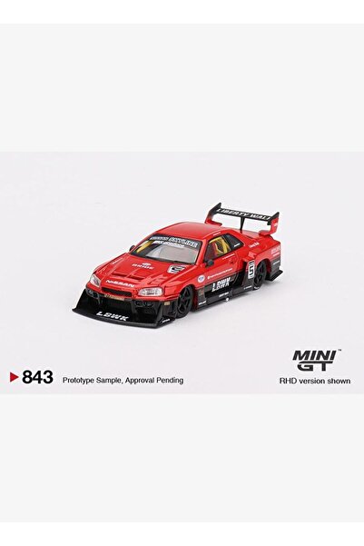 mini gt نيسان LB-ER34 سوبر سيلويت سكاي لاين أحمر/أسود 843