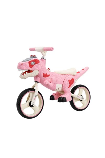 happyworld2026 Bicicletă de echilibru cu muzică pentru copii - Model dinozaur...