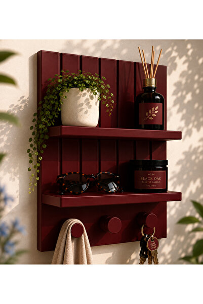 farist Decorative Wall Shelf and Key Holder Hanger – Modern Entryway Organize...