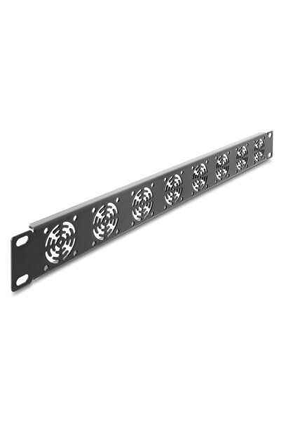 DELOCK κάλυμμα για 8x 40mm ανεμιστήρες 67414 για rack 19"/1U, μεταλλικό, μαύρο