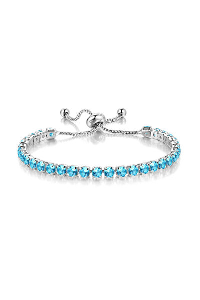 GlaMLo Accessories Brățară tenis reglabilă, cu pietre zirconiu