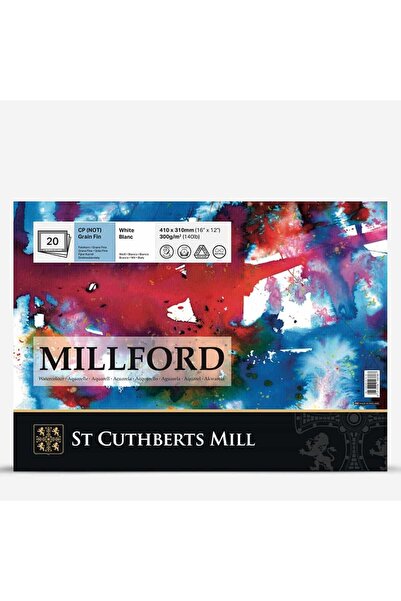 ST CUTHBERTS MILL Millford Watercolor Block 100% Cotton Cold Press 300 Gr 410...