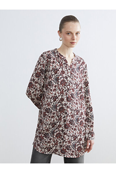 LC Waikiki Runaway Collar Patterned Women's Tunic