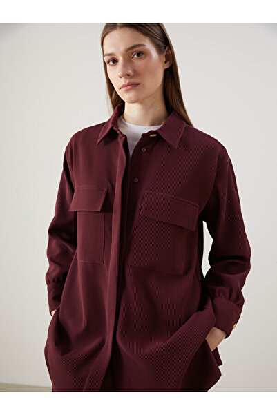 LC Waikiki Textured Oversize Women's Shirt Tunic
