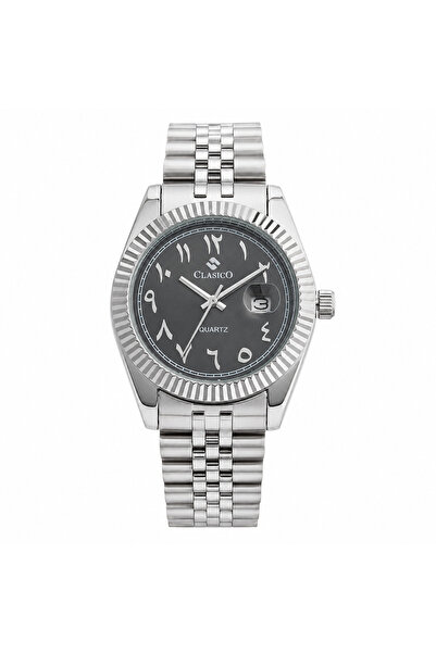 Clasico Royale Men's Luxury Watch – Arabic Numeral Dial, Fluted Bezel, Date D...