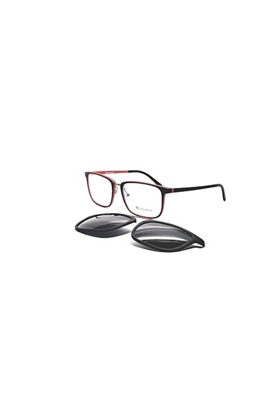 Polaried Clip-on Eyeglasses Frame Model 0013 C8